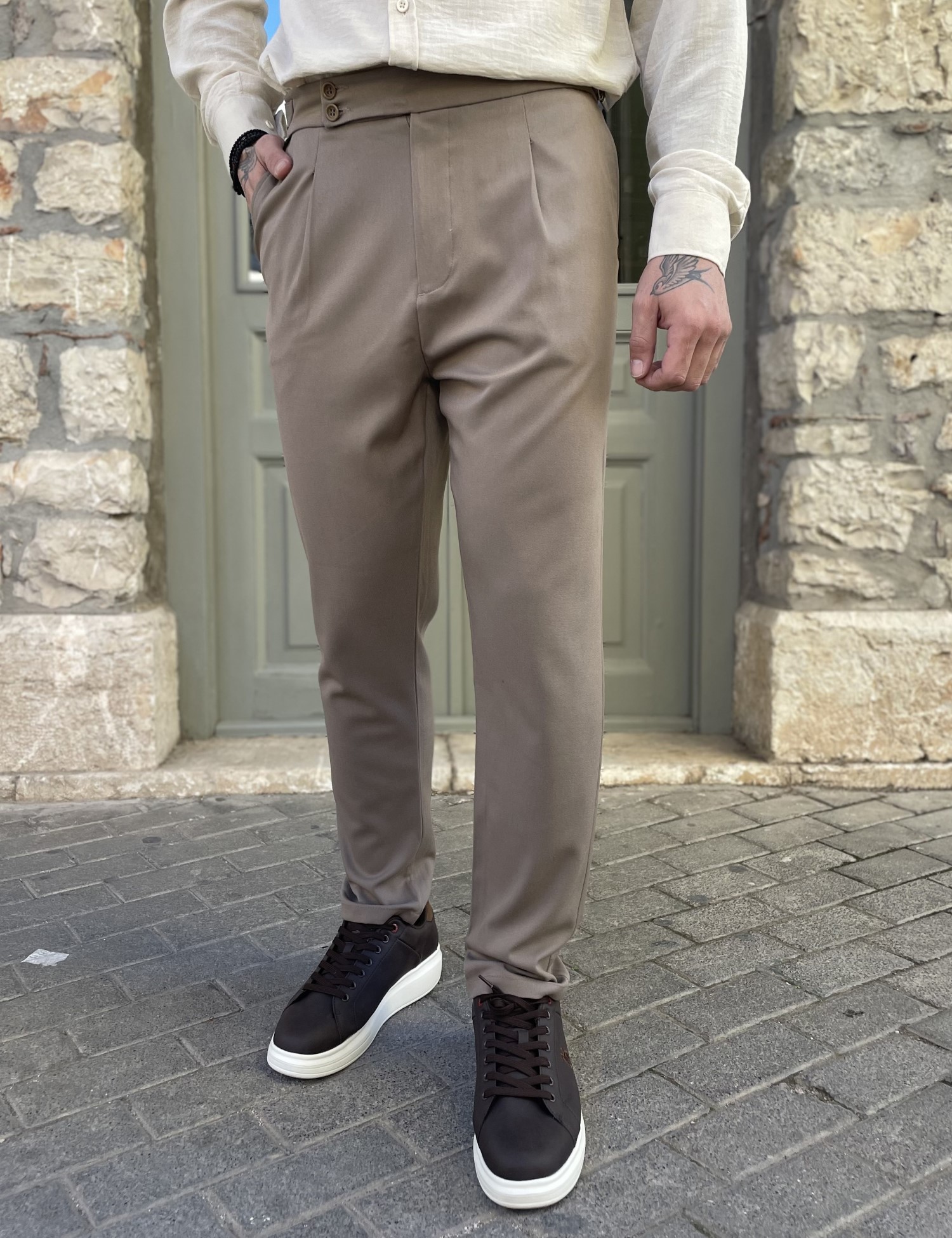 JOGGERMEN Joggermen ανδρικό πούρο υφασμάτινο παντελόνι με πιέτες 2013